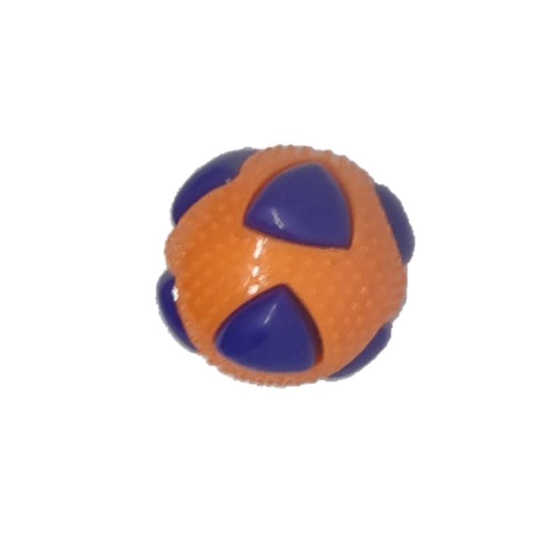 PELOTA PARA PERROS RESISTENTE AZUL Y NARANJA-0