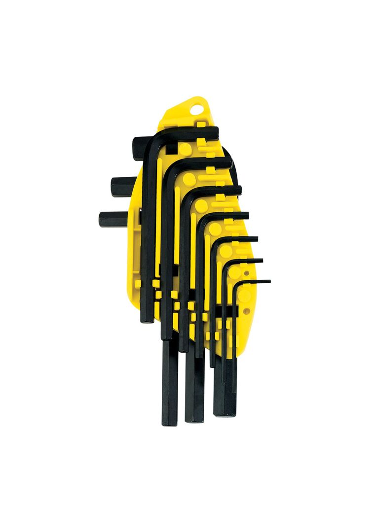 Set 10 llaves Allen Hexagonales STANLEY 69-254 Negro