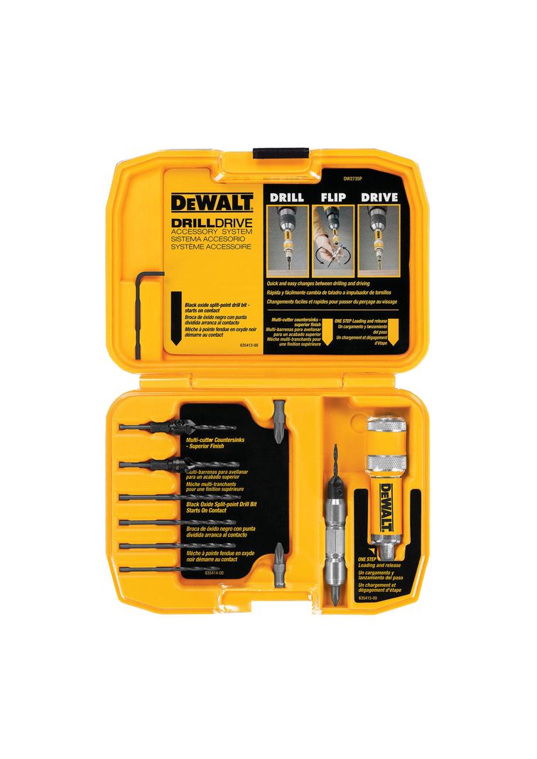 Set Adaptador rápido avellanar/atornillar DEWALT DW2735P-0