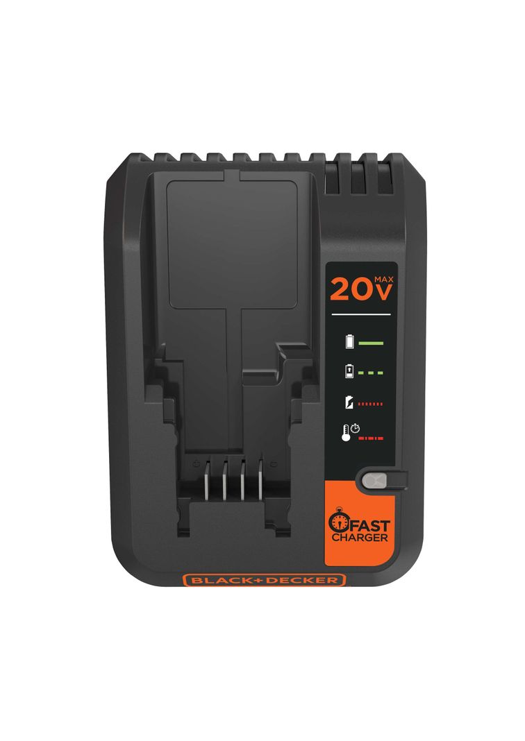 Cargador rápido baterías 20V MÁX BLACK+DECKER BDCAC202B-B2C-0