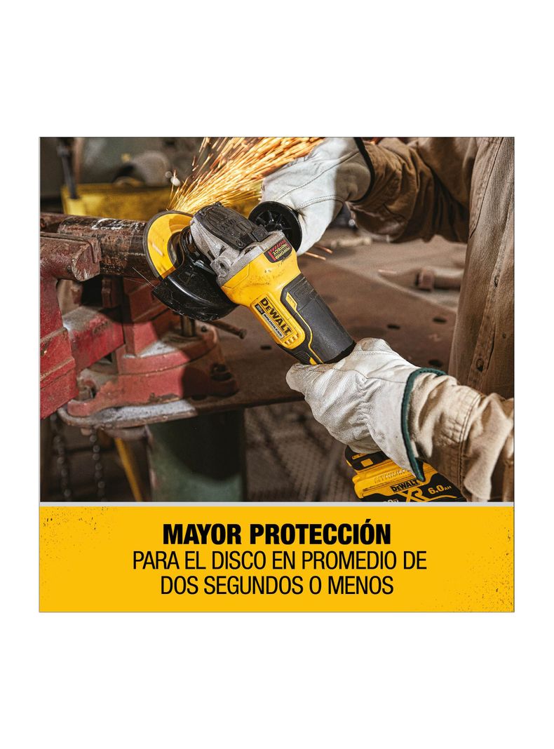 Esmeril angular 4-1/2" (Solo herramienta) DEWALT DCG413B-B2-3