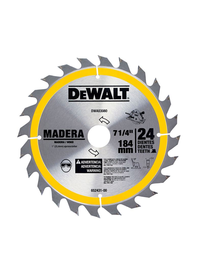 Disco de sierra para madera DWA03080 DEWALT-0