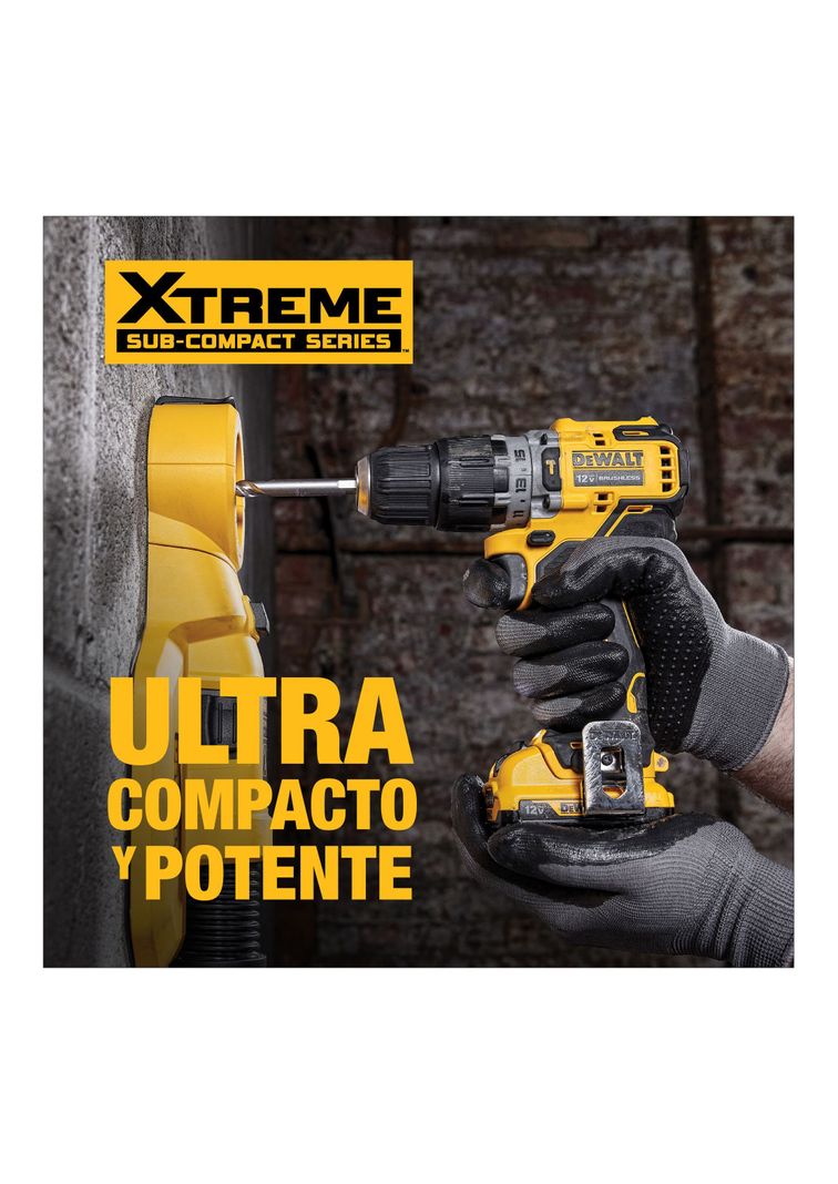 Kit Taladro percutor 3/8" 12V XTREME + accesorios-3