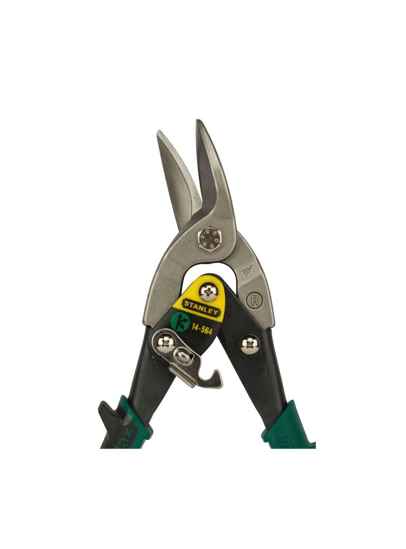 Tijera de aviacion corte derecho 12-1/2" STANLEY 14-564 Verde