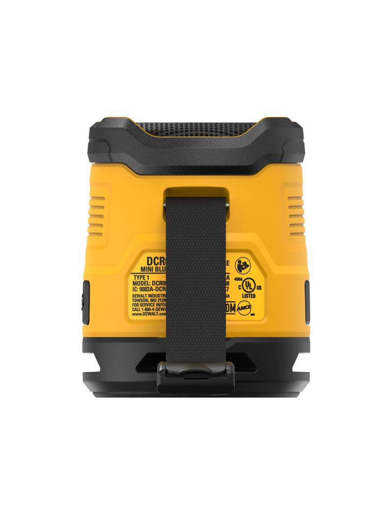 Mini parlante Bluetooth recargable DEWALT DCR008-2