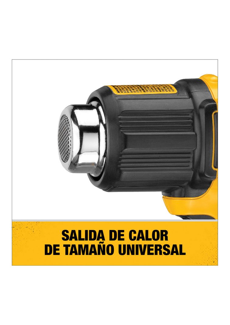 Pistola de calor 20V Sin Batería DEWALT DCE530B-3