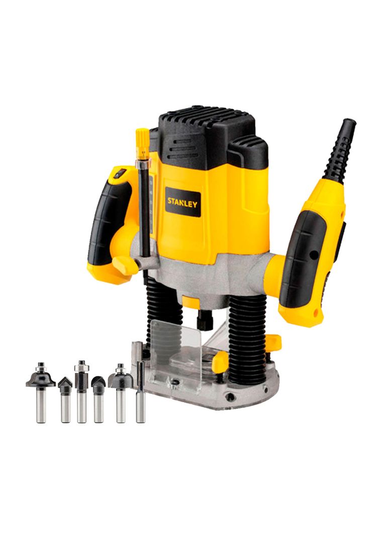 Rebajadora 1200W + Lijadora 300W Stanley SRR1200-SS30-6