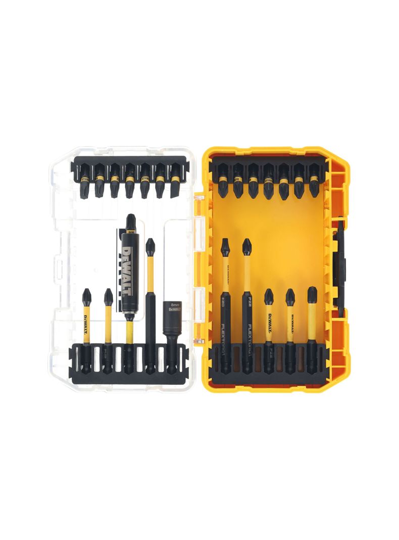 Set 25 Piezas para atornillar FLEXTORQ DT70730T-QZ Amarillo