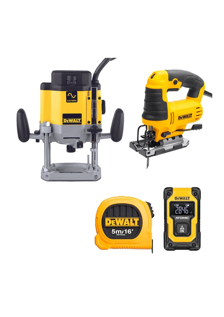 Fresadora 2000W + Sierra Caladora 650W + accesorios-0