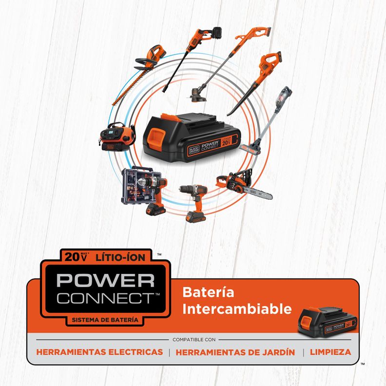 Kit Cortasetos Inalámbrico 20V POWERCONNECT-6