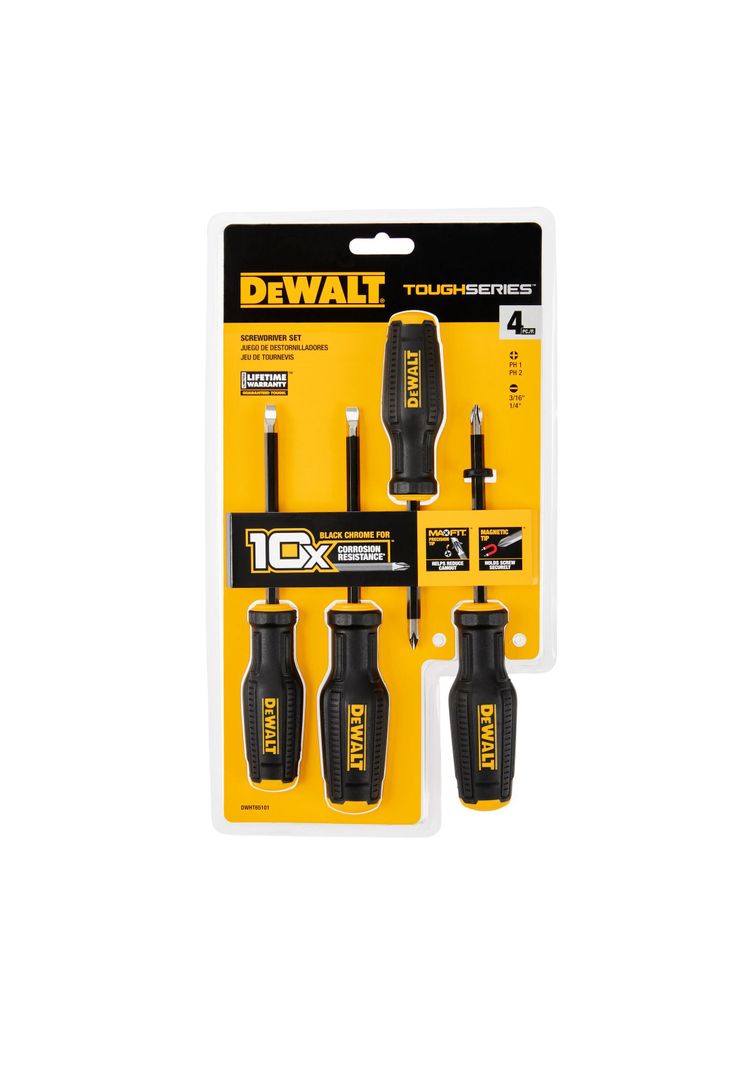 Set 4 destornilladores MAXFIT DEWALT DWHT65101-1