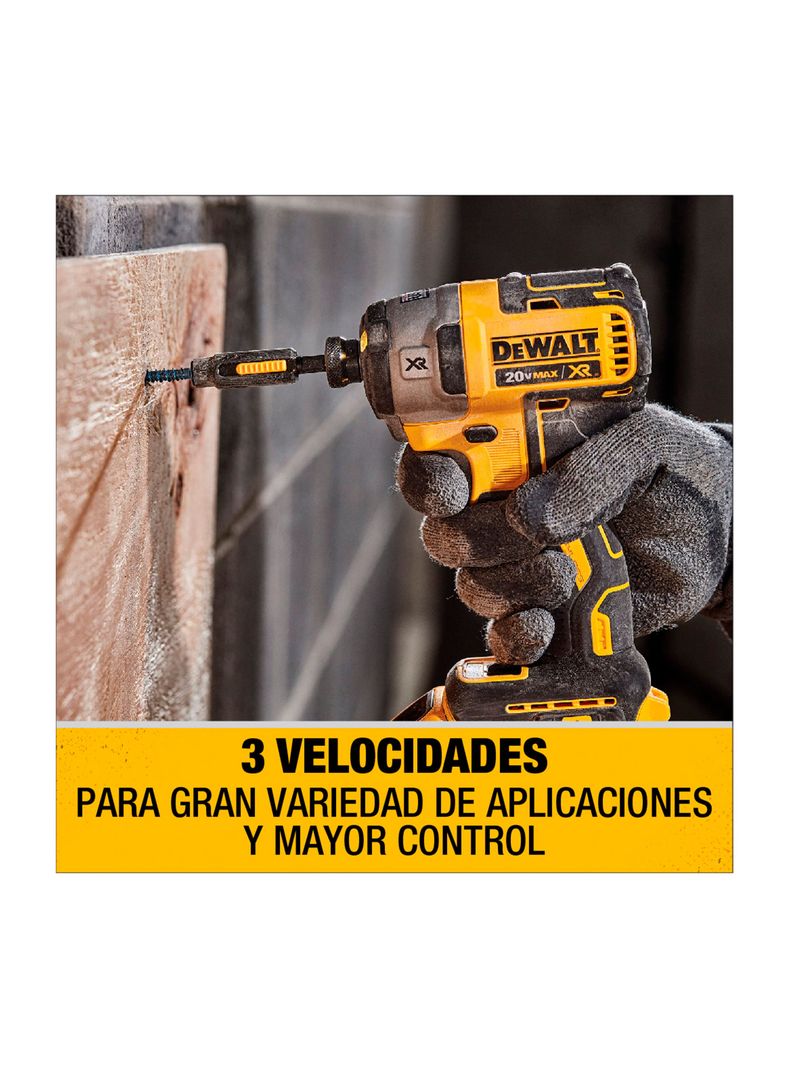 Kit Taladro Percutor 20V + Atornillador de Impacto 20V + Accesorios-3