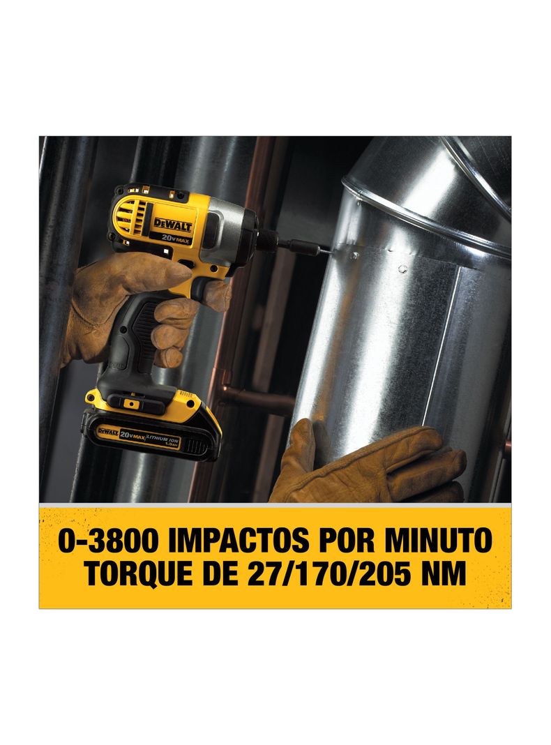 Kit Taladro Percutor 20V + Atornillador de Impacto 20V + Accesorios-4