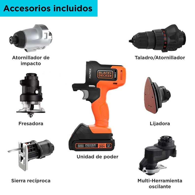 Herramienta Multipropósito 20V 6en1 Matrix-3