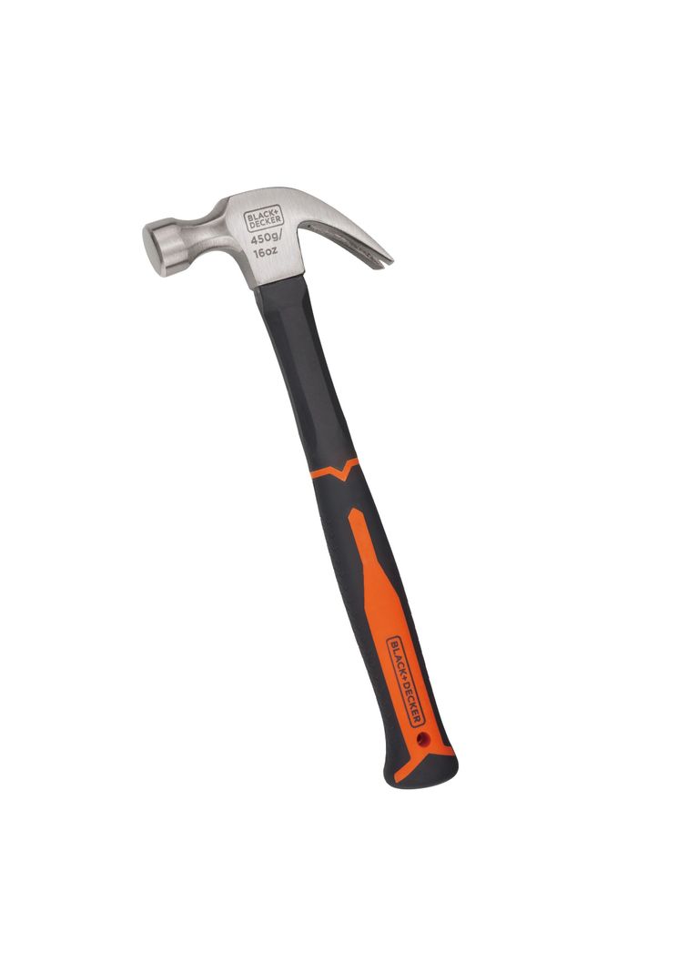 Martillo Carpintero 16oz/450g Black+Decker BDHT51396-0