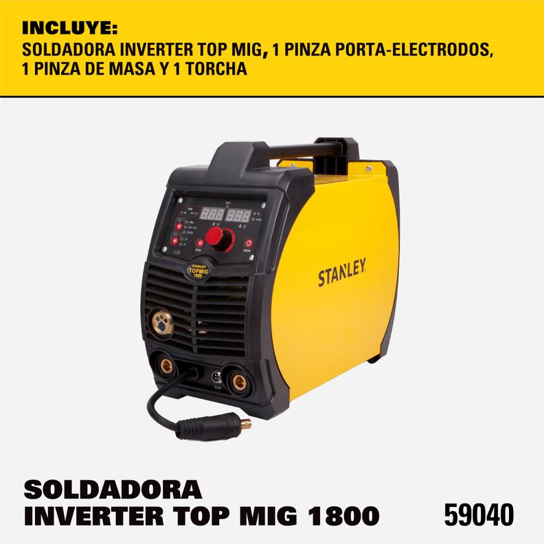 Soldadora Inverter TOP MIG/MMA/TIG 1800-2