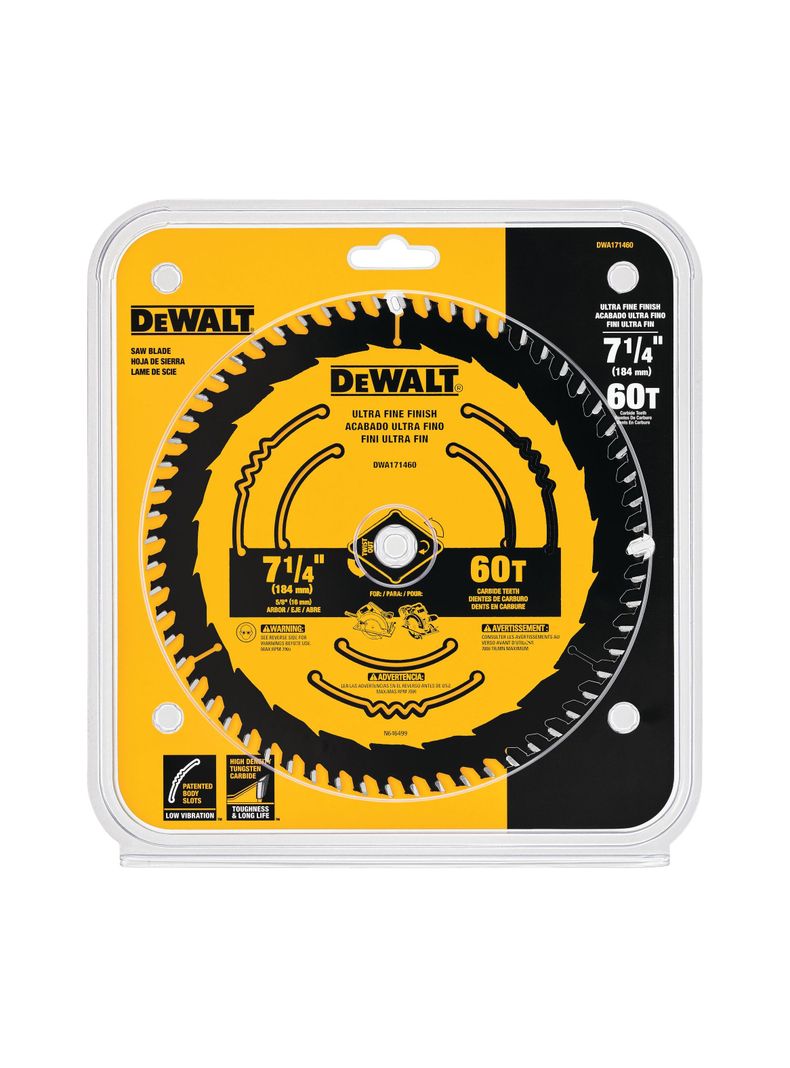 Disco De Sierra 7-1/4'' 60T Corte Fino  DWA171460-1