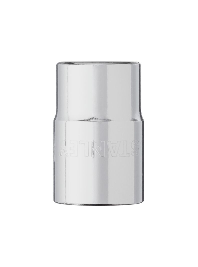 Dado/Cubo estandar 18mm 12Pt. Mando 1/2" STANLEY 4-88-790 Plateado