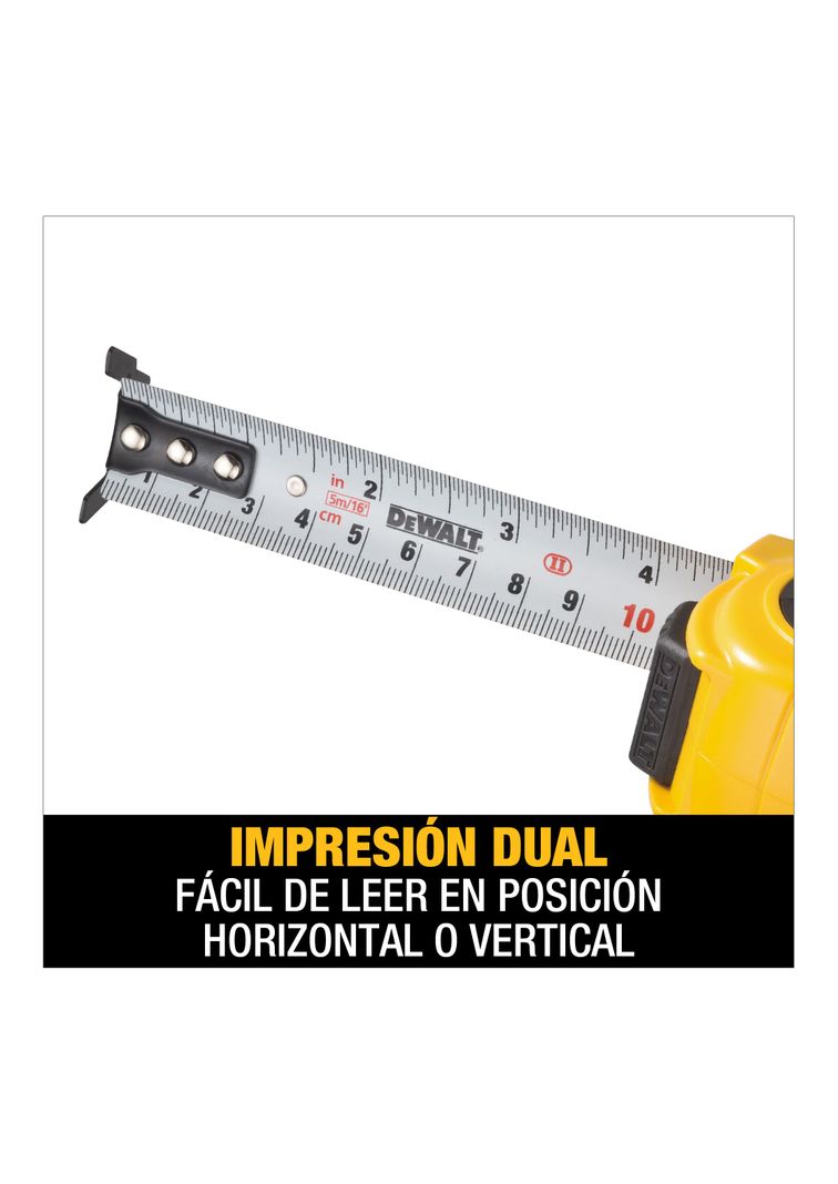 Huincha De Medir 5m/16' Diseño Compacto DEWALT DWHT34192L-2