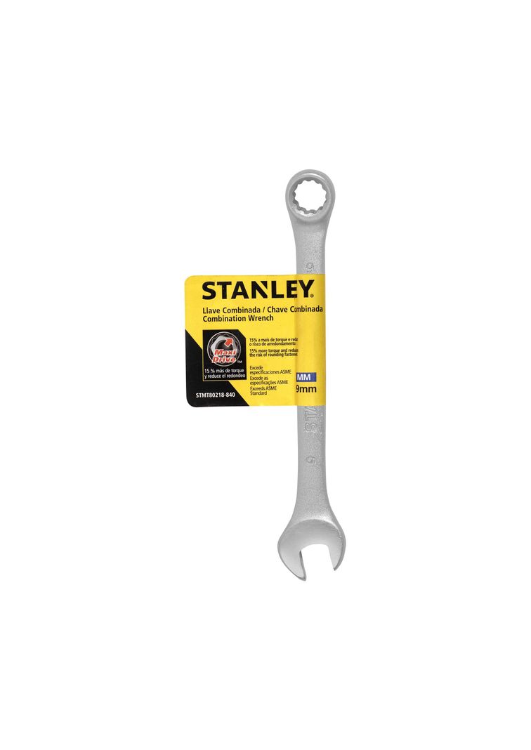 Llave combinada Métrica Basic 9mm STANLEY STMT80218-840-0