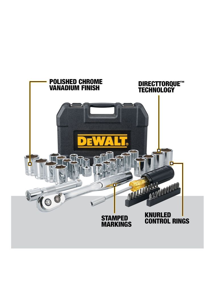 Set Herramientas Mecánicas 49 Piezas DEWALT DWMT45049-1