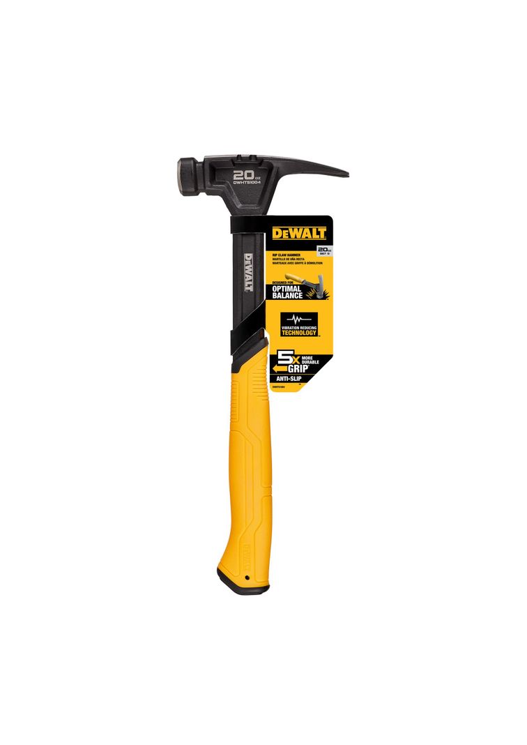 Martillo de uña recta Carpintero Acero 20oz DEWALT-2