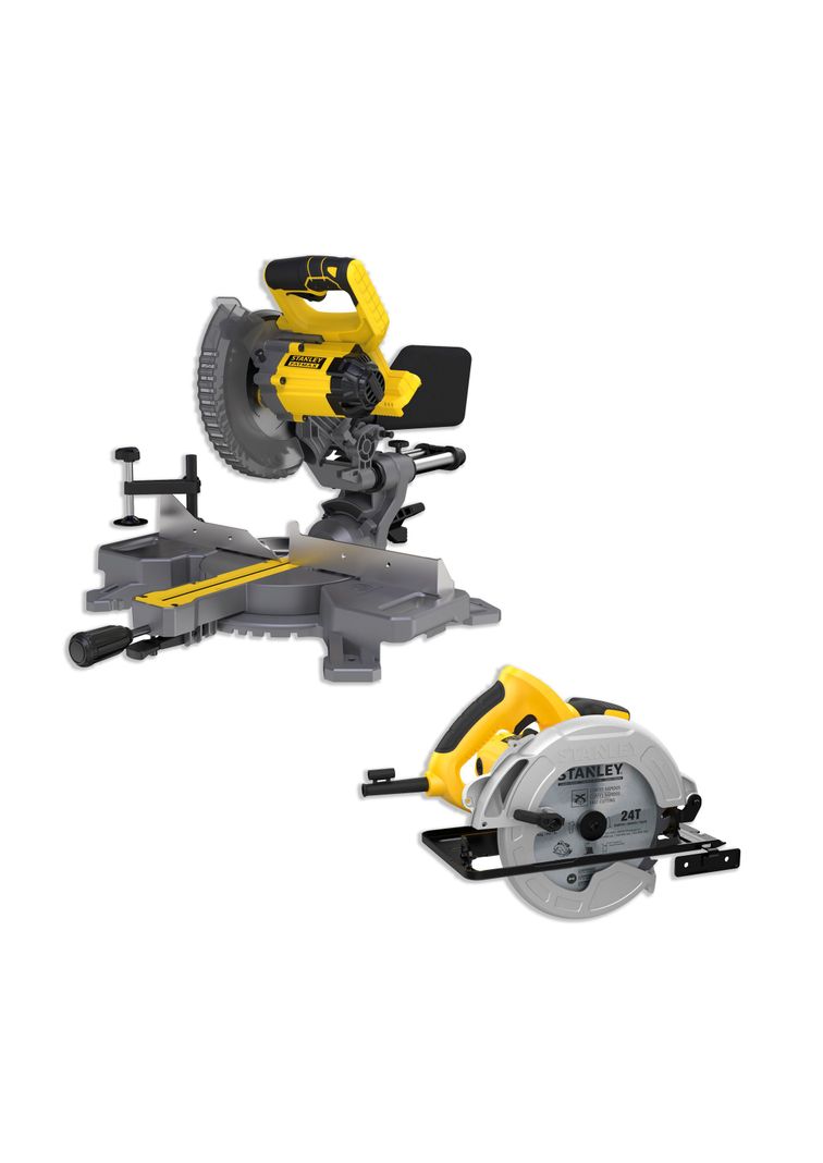 Sierra Ingleteadora 7-1/4" 20V+Sierra Circular 1600W STANLEY-0