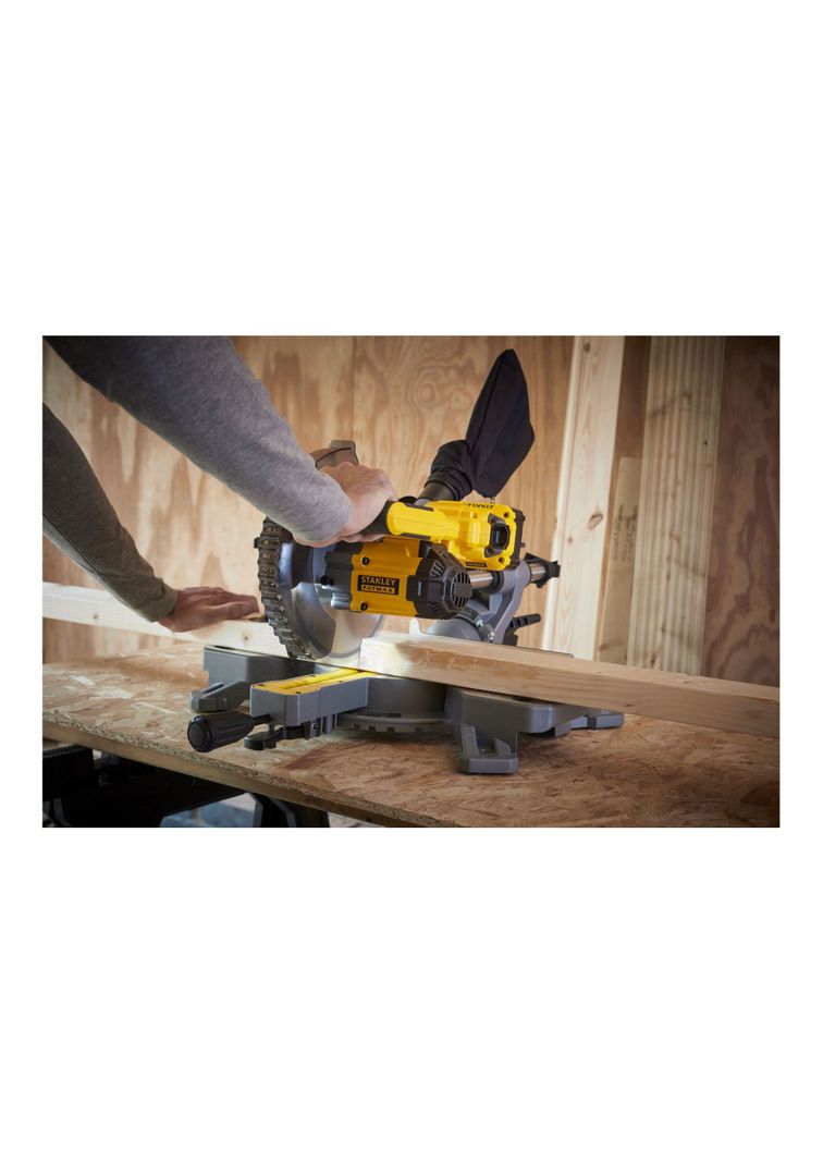 Sierra Ingleteadora 7-1/4" 20V+Sierra Circular 1600W STANLEY-5