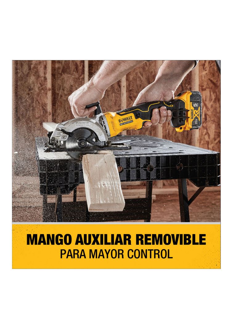 Sierra Circular 20V Sin Carbones y S/Batería DEWALT DCS571B-3