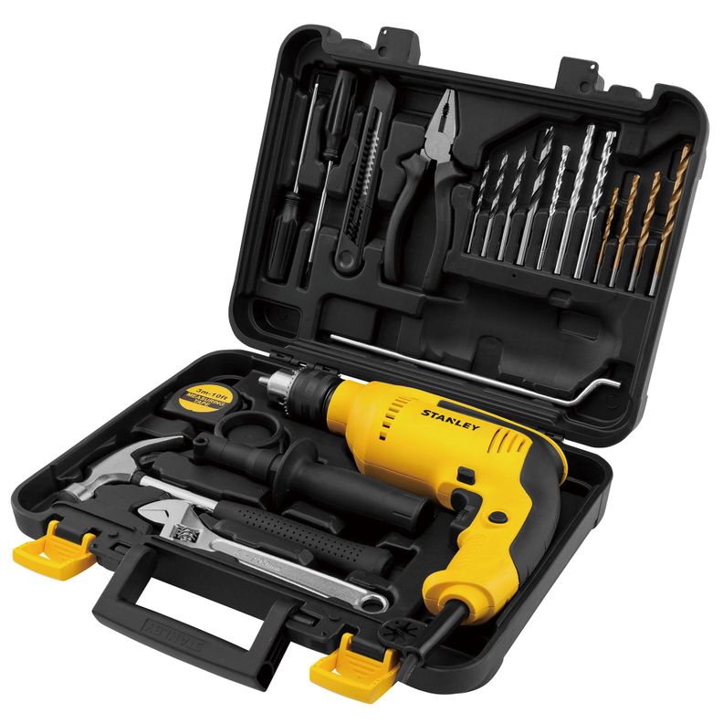 Kit Taladro Percutor 700W + 18 accesorios-0