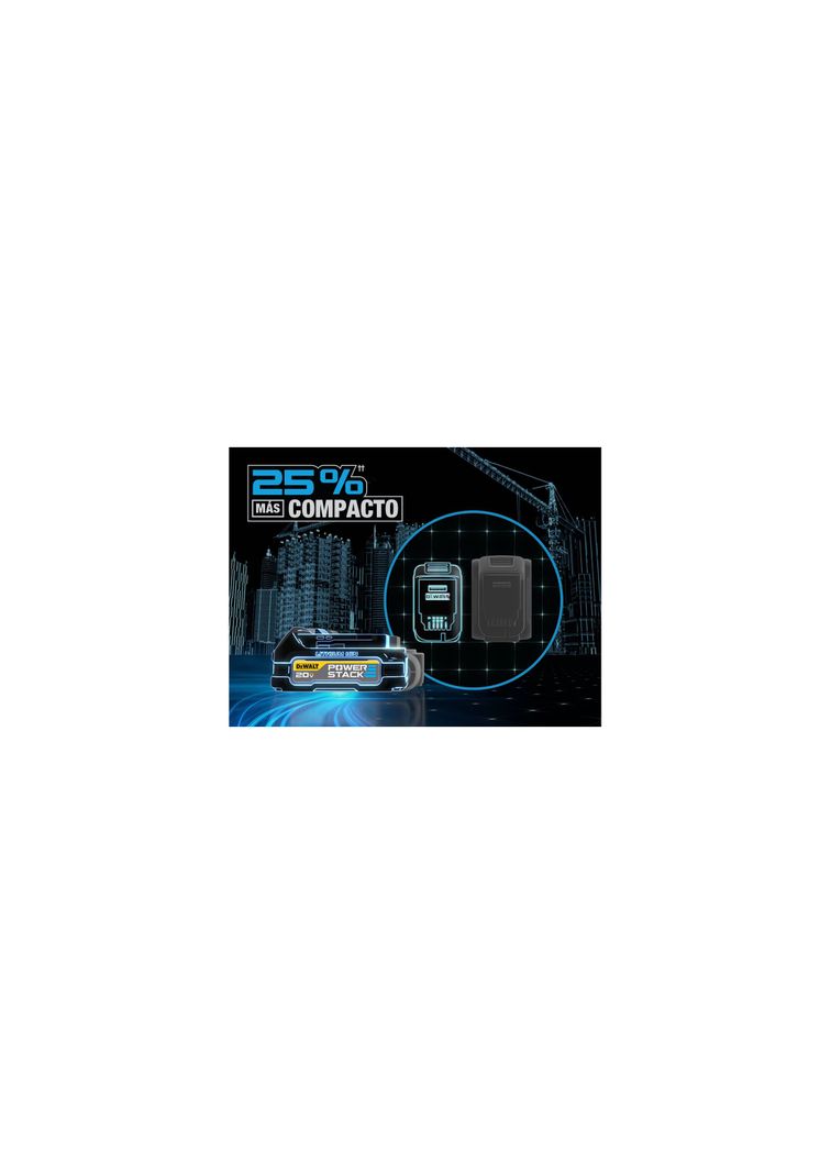 Batería compacta 5Ah 20V MAX* POWERSTACK™ DEWALT DCBP520-B3-4