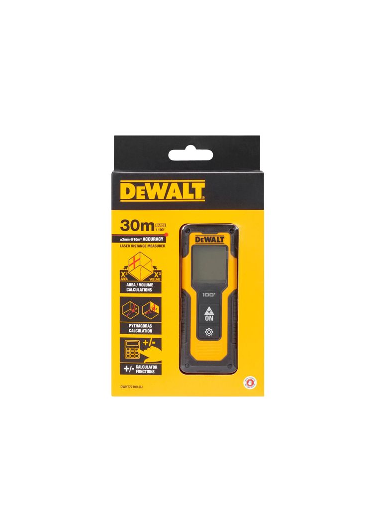 Medidor de distancia láser 30m DEWALT DWHT77100-CN-6