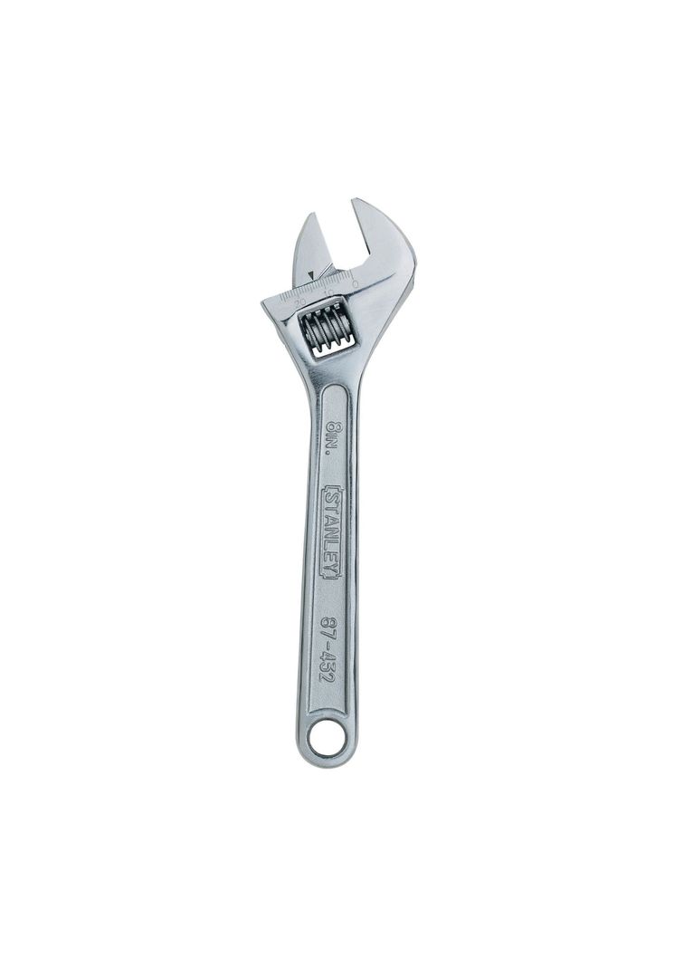 Llave Ajustable Cromada 8'' (200mm) STANLEY 87-432LA Plata