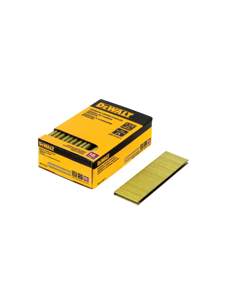 Caja de 2500 grapas 1-1/2" x 1/4" DNS18150-2 Amarillo