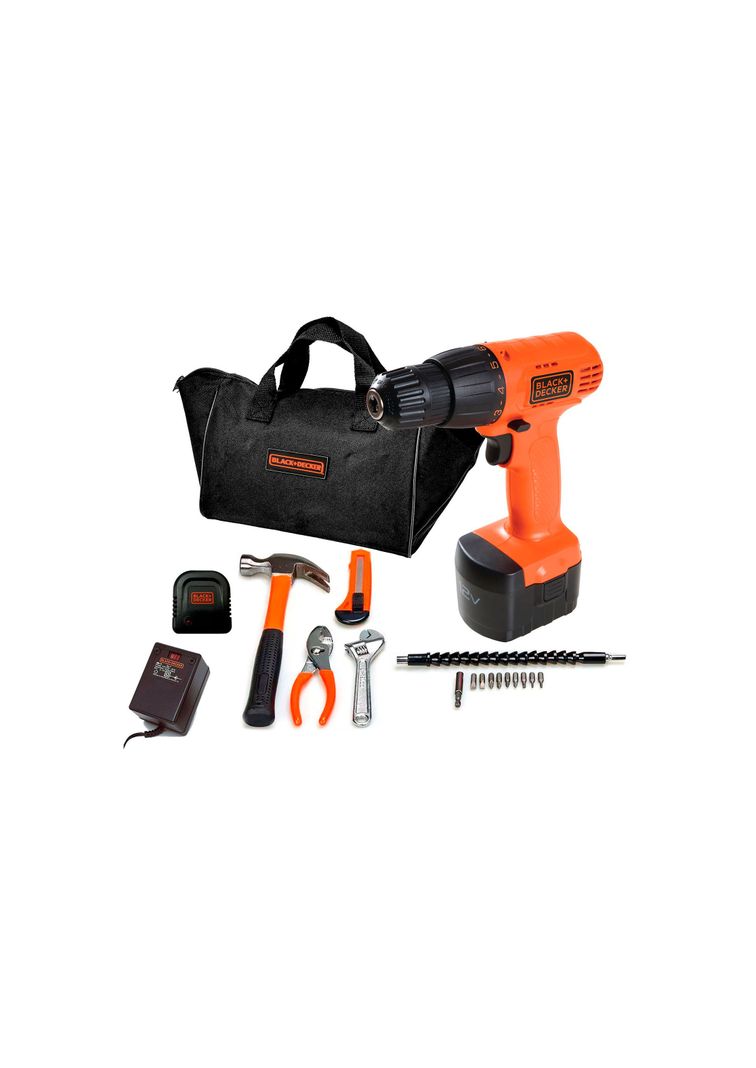 Taladro Atornillador 12V + 18 Accesorios-0