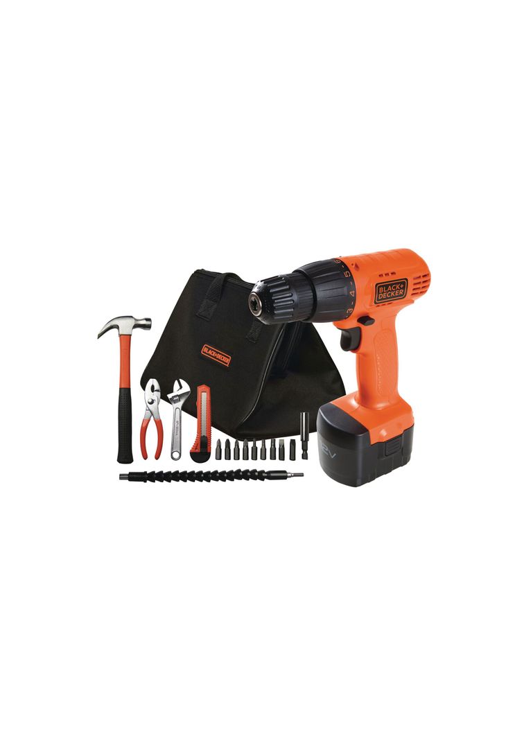 Taladro Atornillador 12V + 18 Accesorios-4