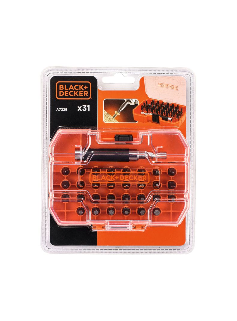 Set Atornillar 31 Piezas BLACK+DECKER A7228-XJ-2