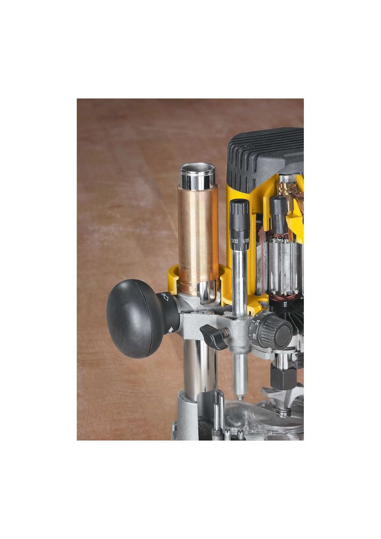 Rebajadora Base Ajustable 1100W 2HP DEWALT DW621-B2-5