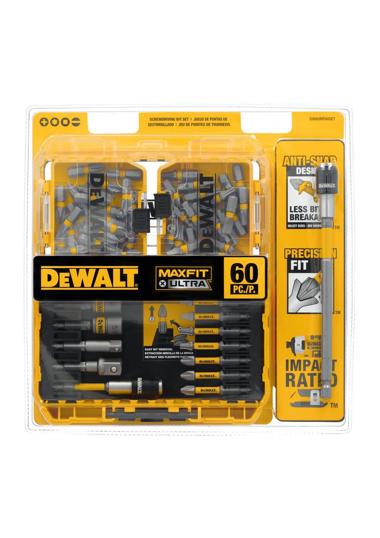 Set 60 puntas destornillador MAXFIT DEWALT DWAUMF60SET-0
