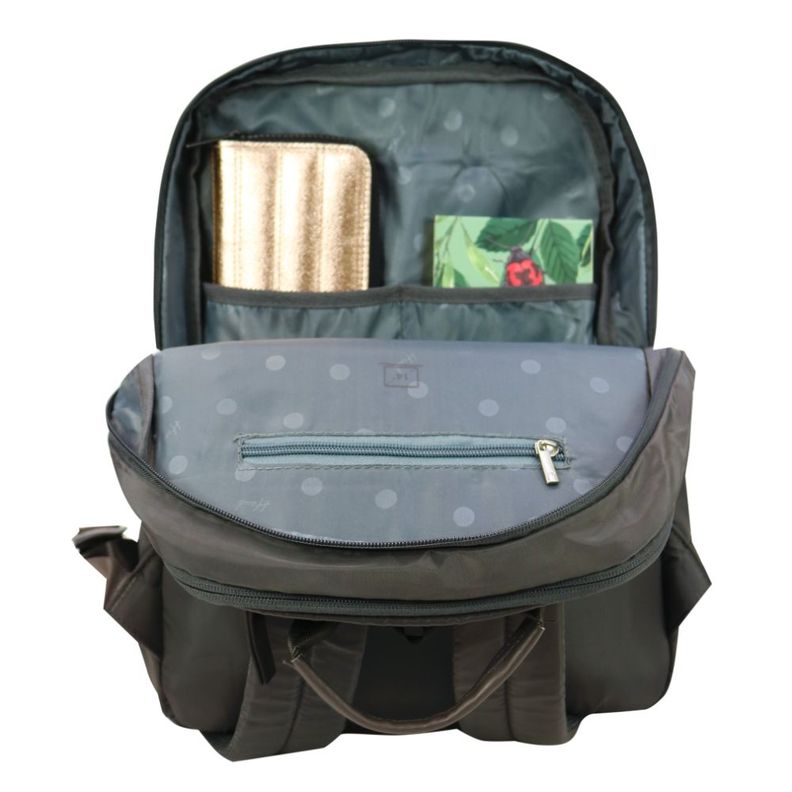 Mochila Ejecutiva Mujer Boogy Gris Head-2