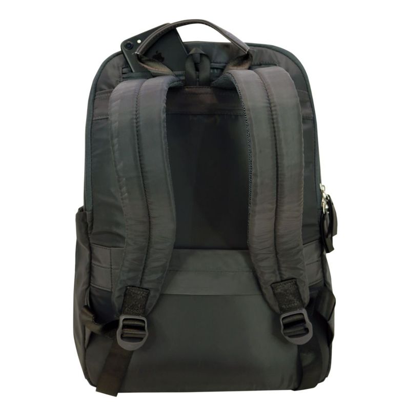 Mochila Ejecutiva Mujer Boogy Gris Head-4