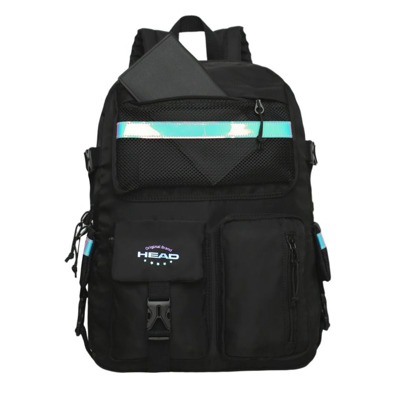 Mochila Mujer Escalade Kawaii Holographic Negro Head-1
