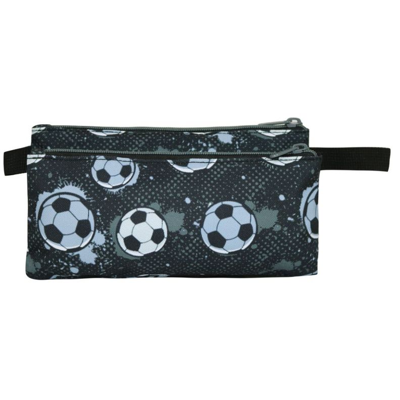Estuche Infantil Triple Celerio Soccer Negro Head-4