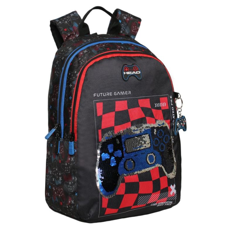 Mochila Infantil Niño Bionica Future Gamer Negro Head-0