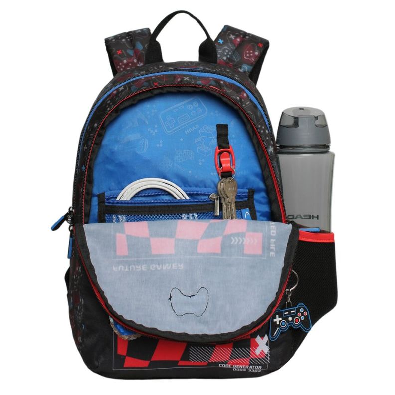 Mochila Infantil Niño Bionica Future Gamer Negro Head-2