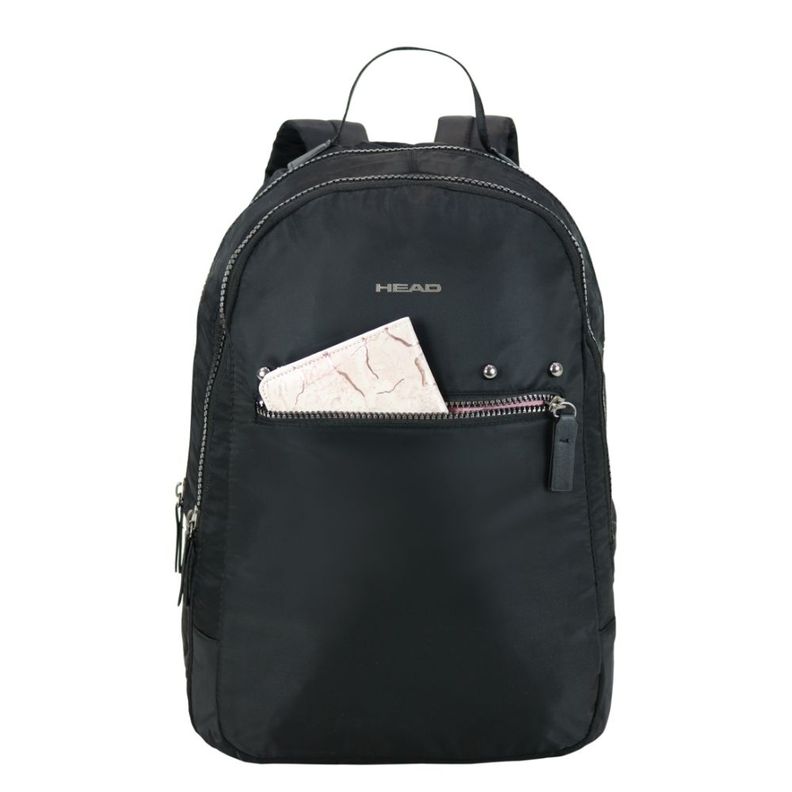 Mochila Mujer Porta Notebook New Cloud Negro Head-1
