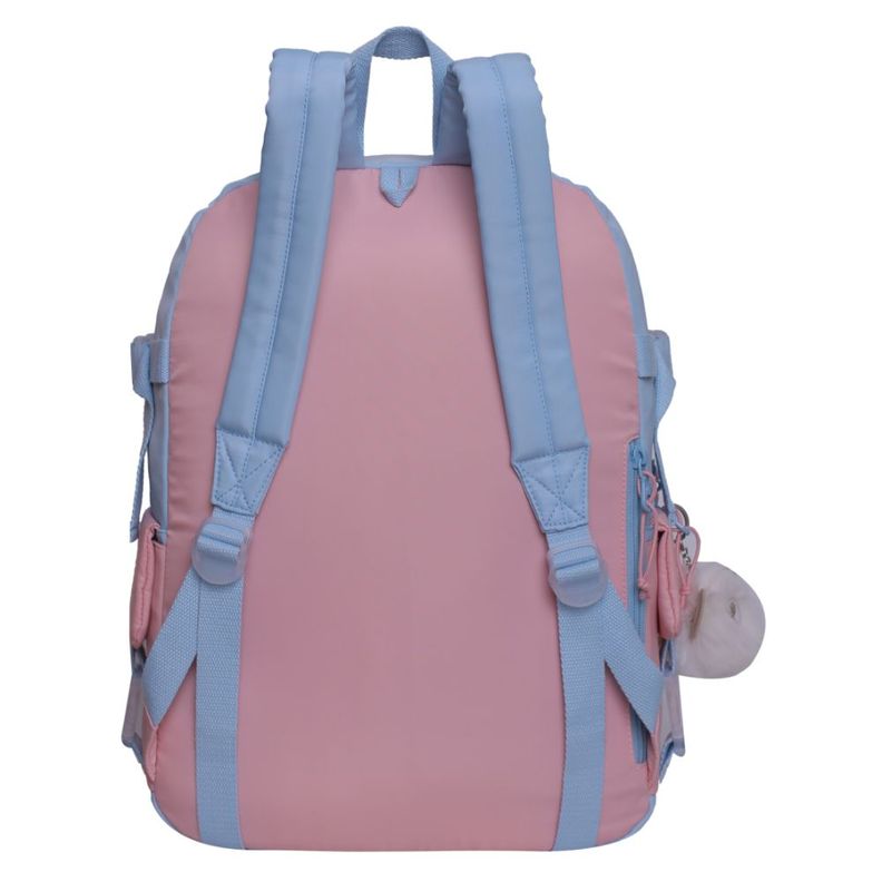 Mochila Mujer Fusion K-POP Glitter Celeste Head-5