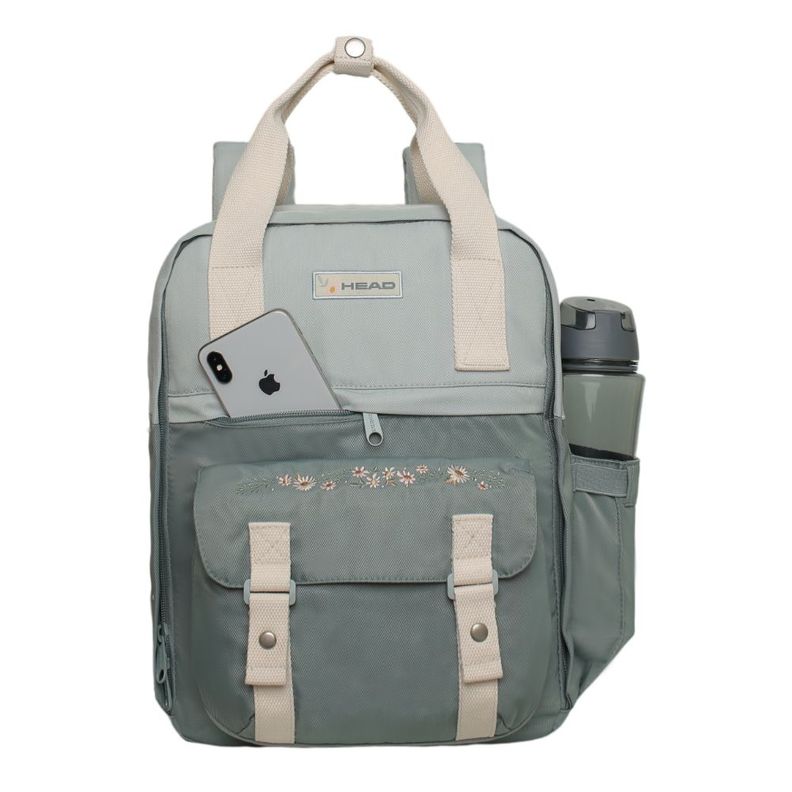 Mochila Mujer Moda Omega Bordado Menta Head-1