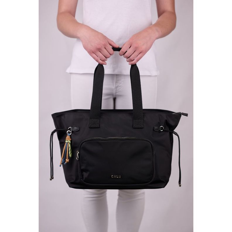 Cartera Tote Amplia Ginger Negro Calu-6