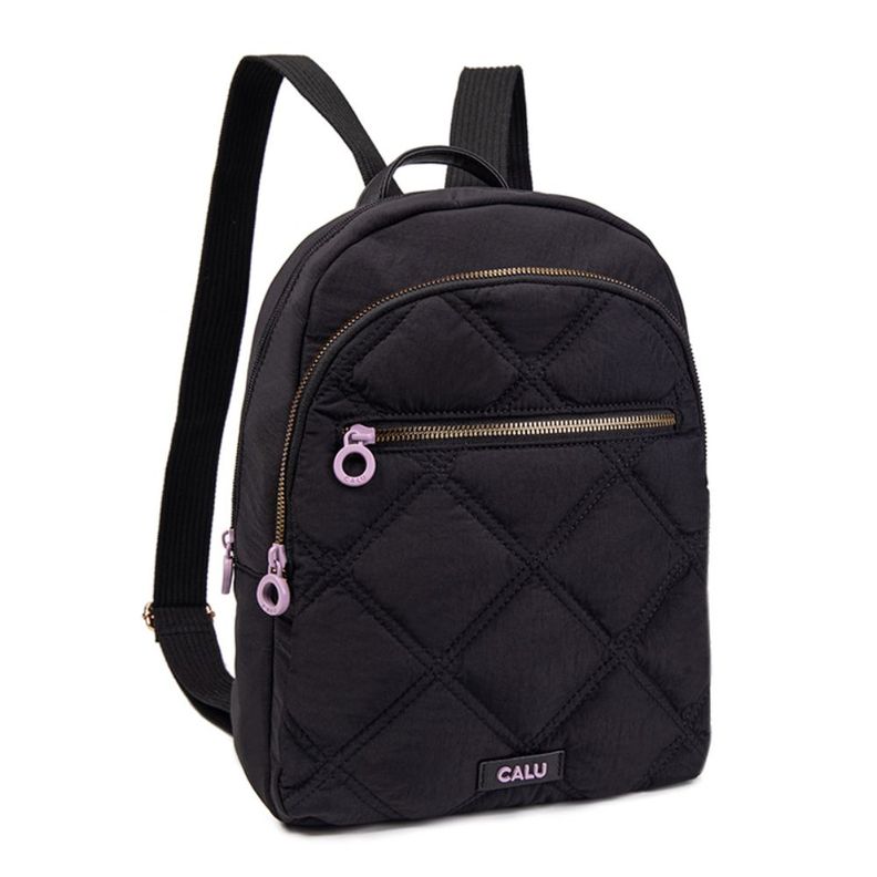 Mochila Pequeña Quilt Sofia Negro Calu-0
